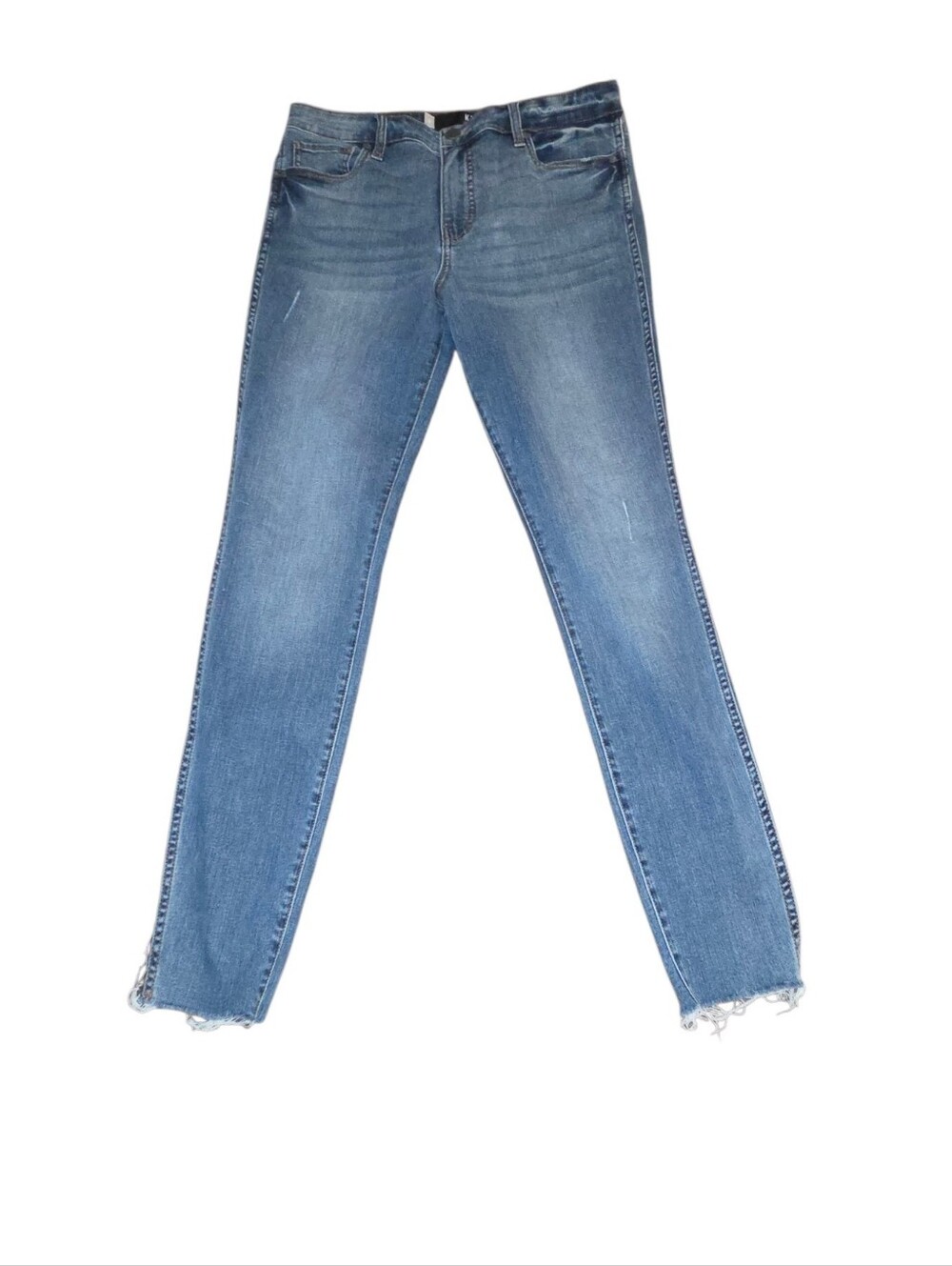 Kut from the Kloth Skinny Jeans with Raw Hem